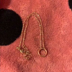 Gold hoop choker